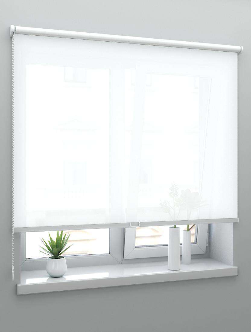 Рулонные шторы классика LVT ОМЕГА 0225 белый, 200 см